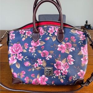 Dooney & Bourke Floral Navy and Pink Bag